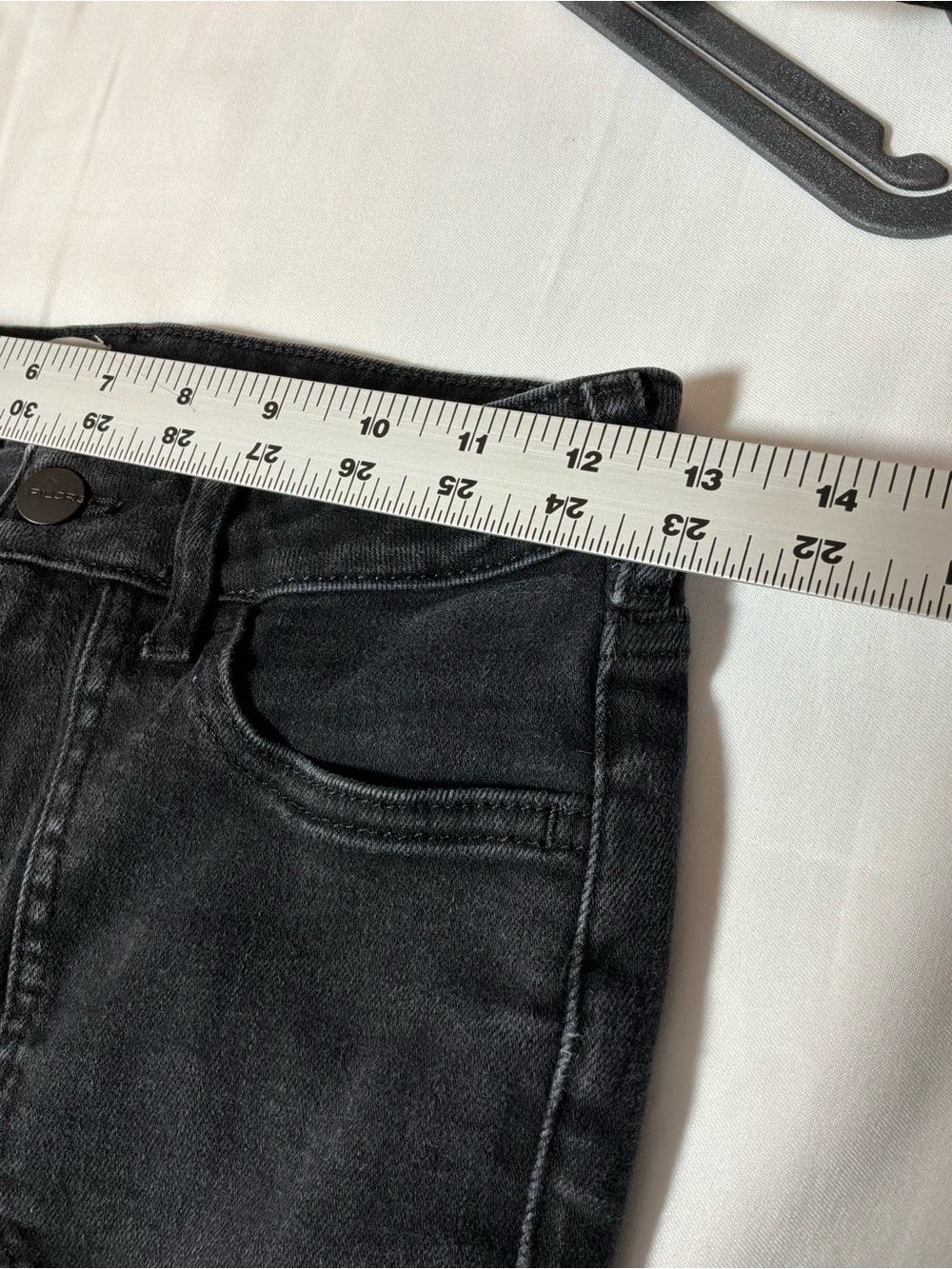 Pilcro Anthropologie Black Bootcut Flare Jeans Women’s Size 25 Patch Pockets - Picture 8 of 9